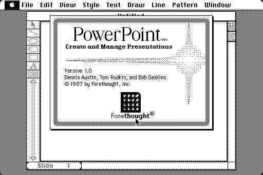 عام 1991 صدرت النُّسَخ الأولى من حزمة مايكروسوفت أوفيس لنظام التشغيل ويندوز، انظرْ والحظْ الأشكال