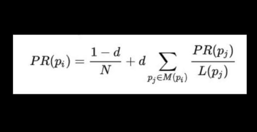 لولا هذه المعادلة لكان من الصعب اختراع المحركات البحثية مثل محرك غوغل وغيره

هذه...